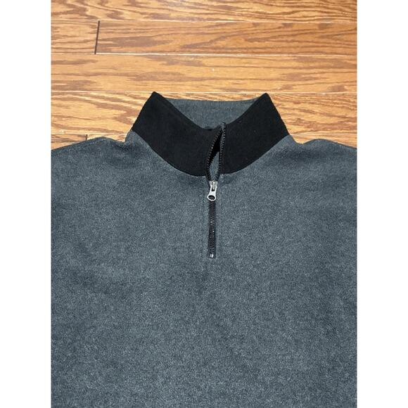 Outdoor Urban Terrain Men's Gray Fleece 1/4 Zip Pullover Sweater w/ Pockets, XL - Picture 3 of 5